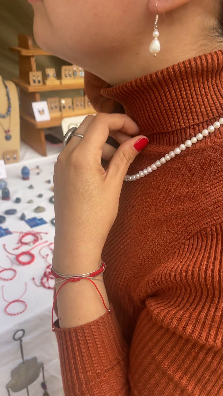 🌿Collar Perlas De Rio